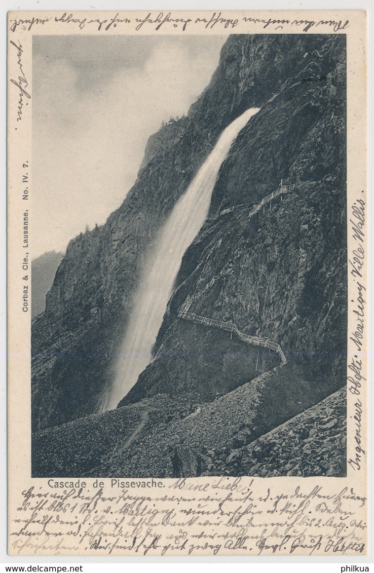 1903 - La Cascade De La Pissevache - Vernayaz - Vernayaz