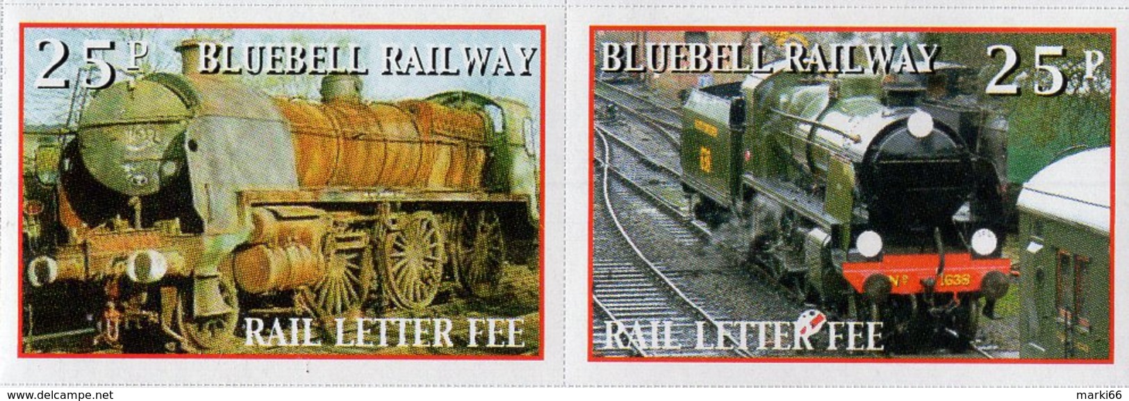 Great Britain - Bluebell Railway - 2007 - Barry Scrapyard - Mint Stamp Set (se-tenant Pair) - Local Issues