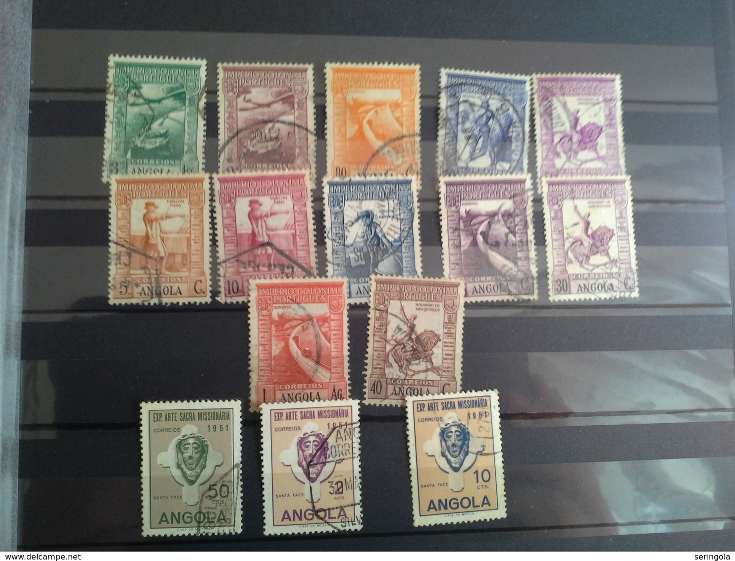 Lot 90 Stamps Angola  Portuguesa - Collections (sans Albums)