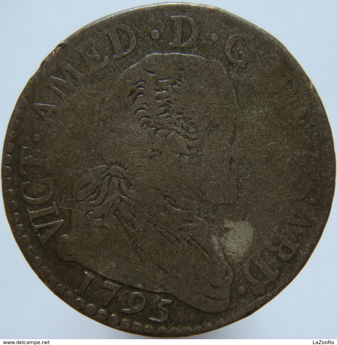 LaZooRo: Italy SARDINIA 20 Soldi 1795 VF - Silver - Italian Piedmont-Sardinia-Savoie