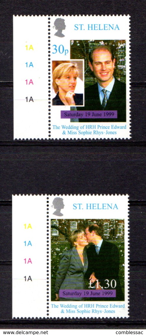 SAINT  HELENA    1999    Royal  Wedding    Set  Of  2    MNH - Saint Helena Island
