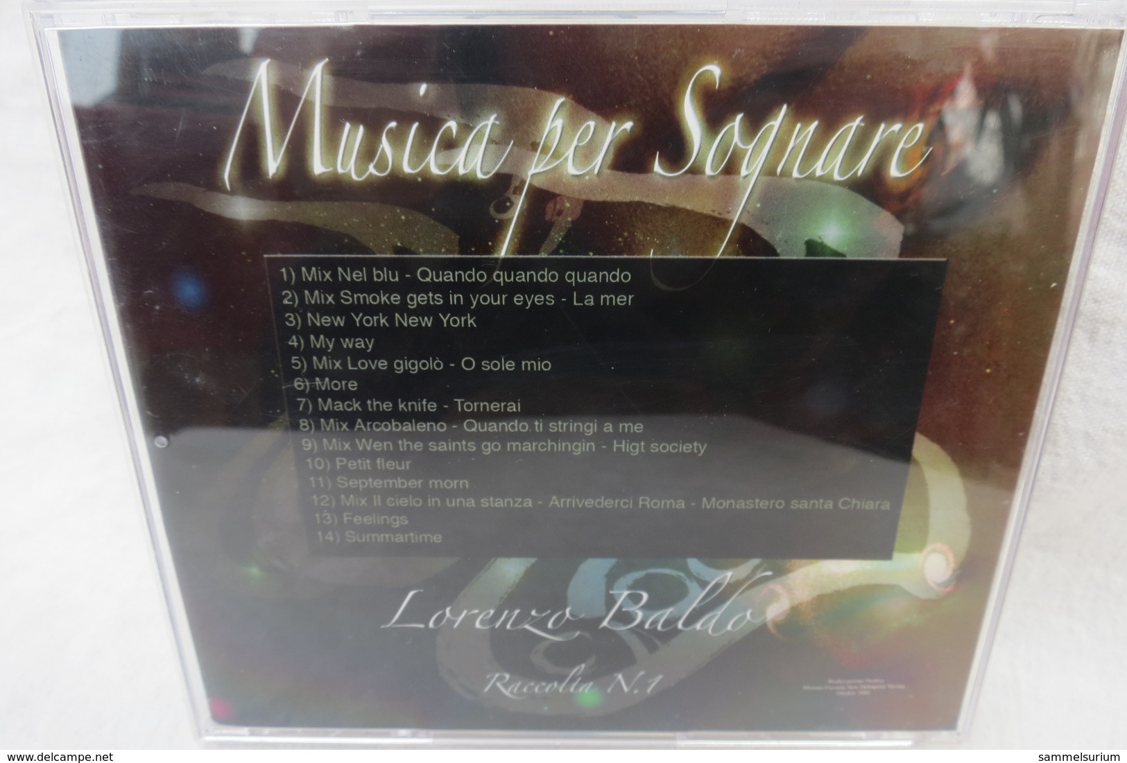 CD "Lorenzo Baldo" Musica Per Sognare, Raccolta N.1 - Other - Italian Music