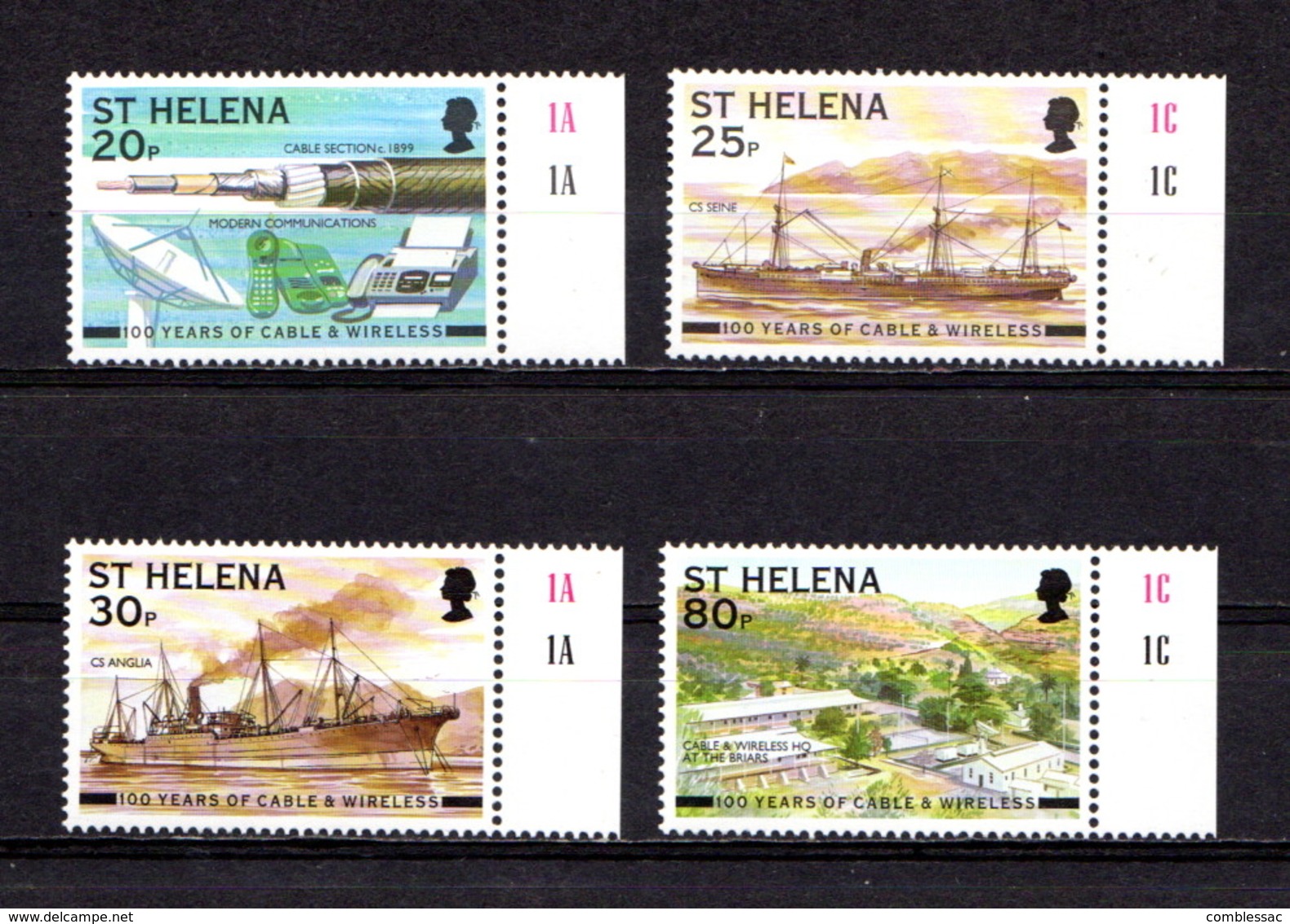 SAINT  HELENA    1999    Centenary  Of  Cable  And  Wireless    Set  Of  4    MNH - Saint Helena Island