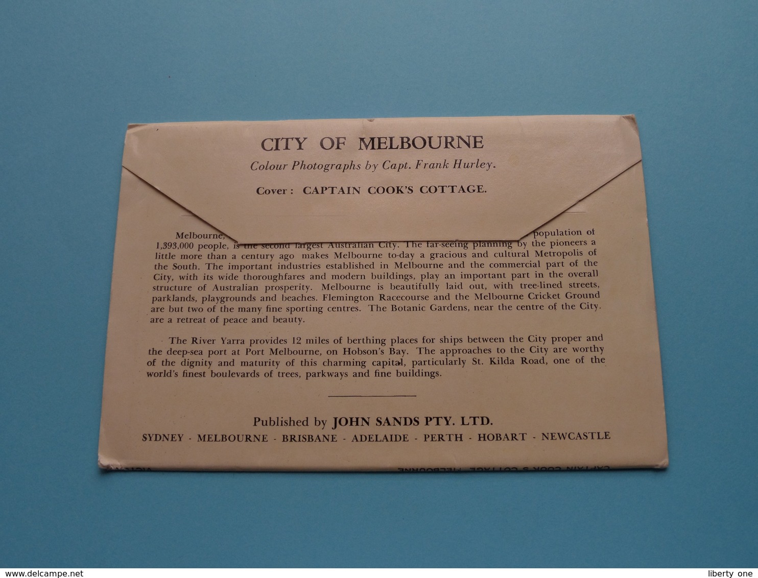 City of MELBOURNE - Frank Hurley ( Letter Card / John Sands ) Anno 19?? ( See / Voir / zie Photo ) !