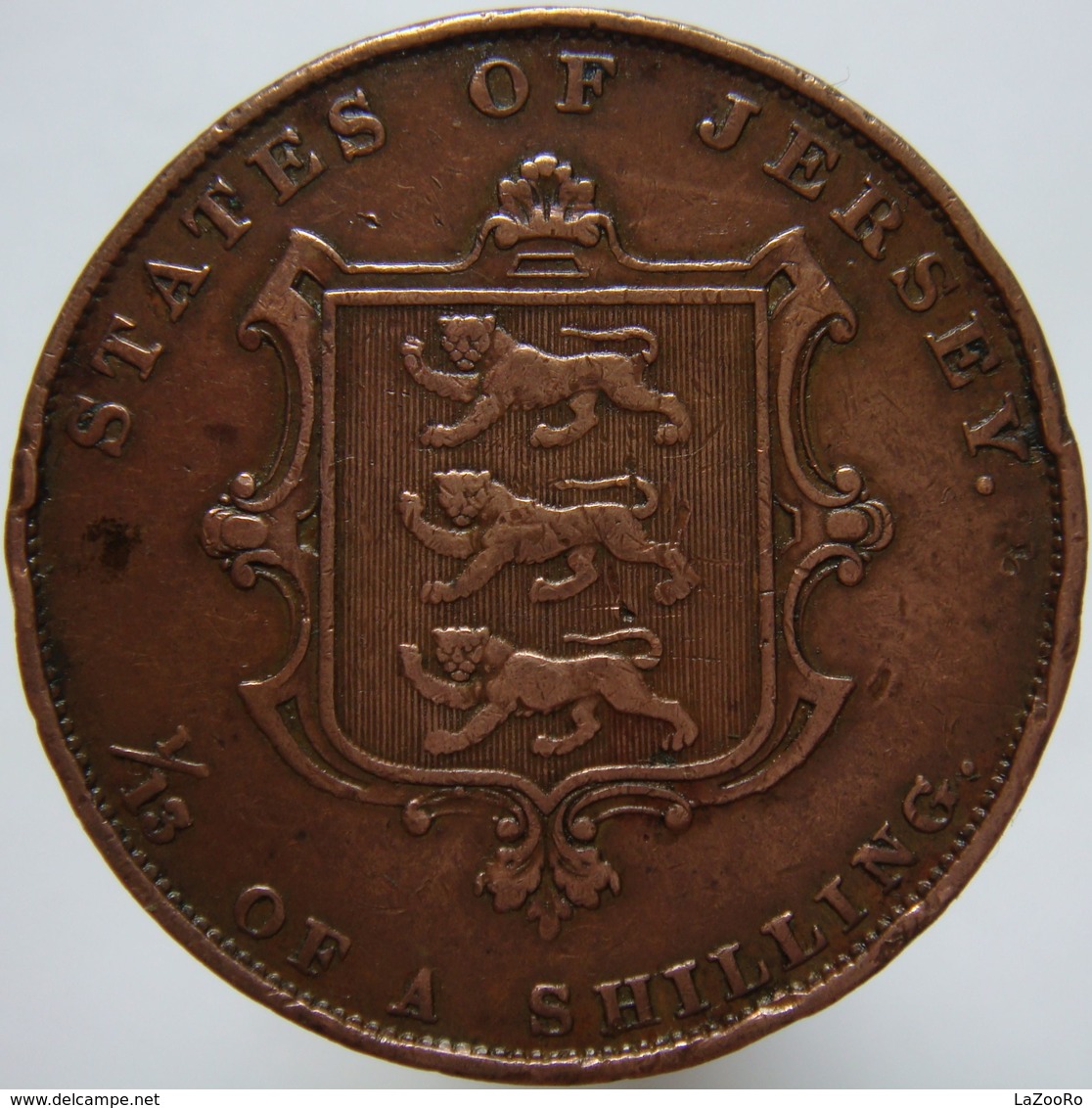 LaZooRo: Jersey 1/13 Shilling 1858 F - Jersey