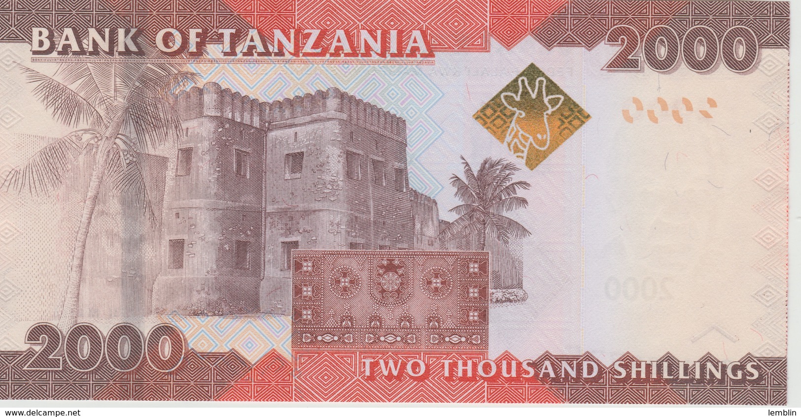 2.000 SHILLINGS 2011 - Tansania