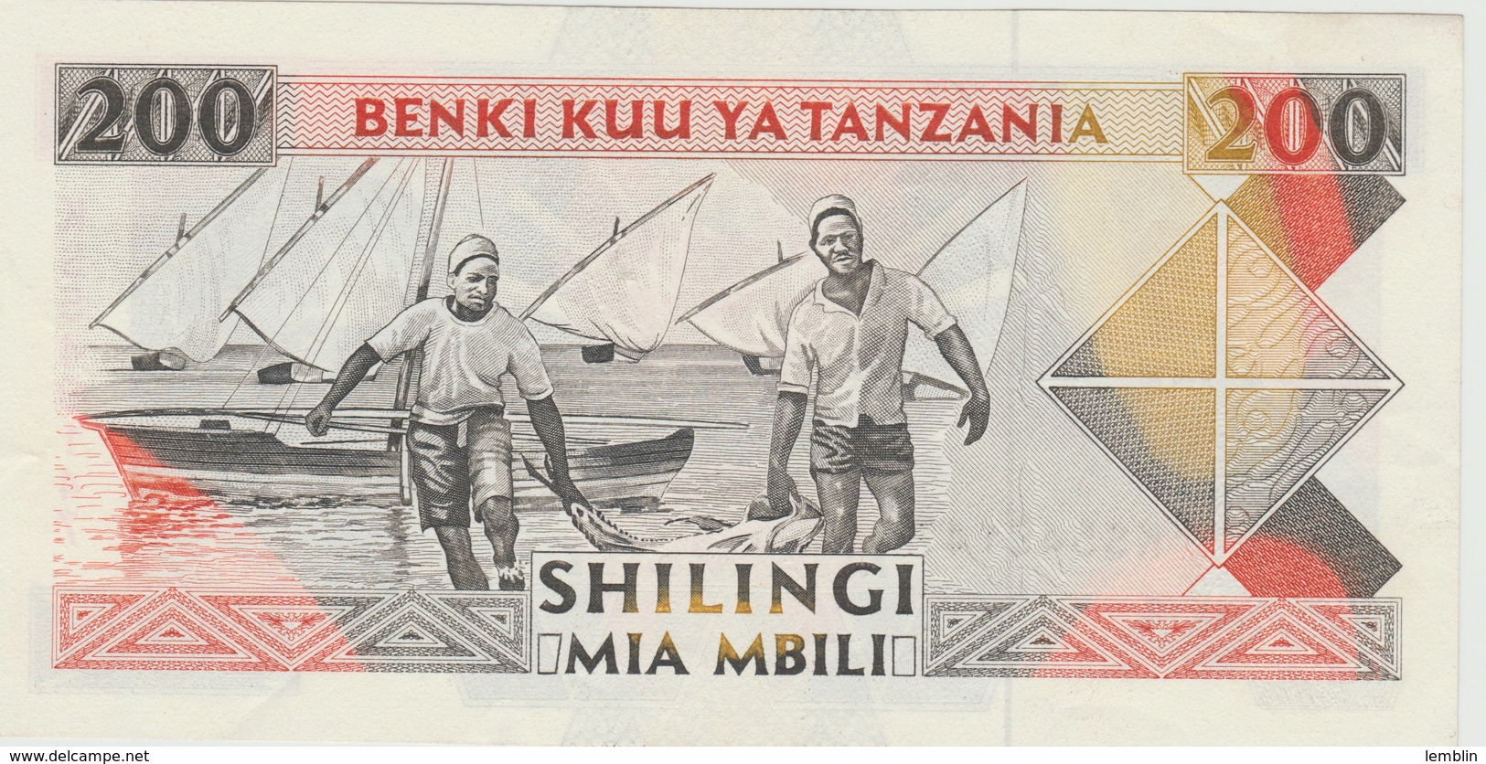 200 SHILLINGS 1995 - Tanzania