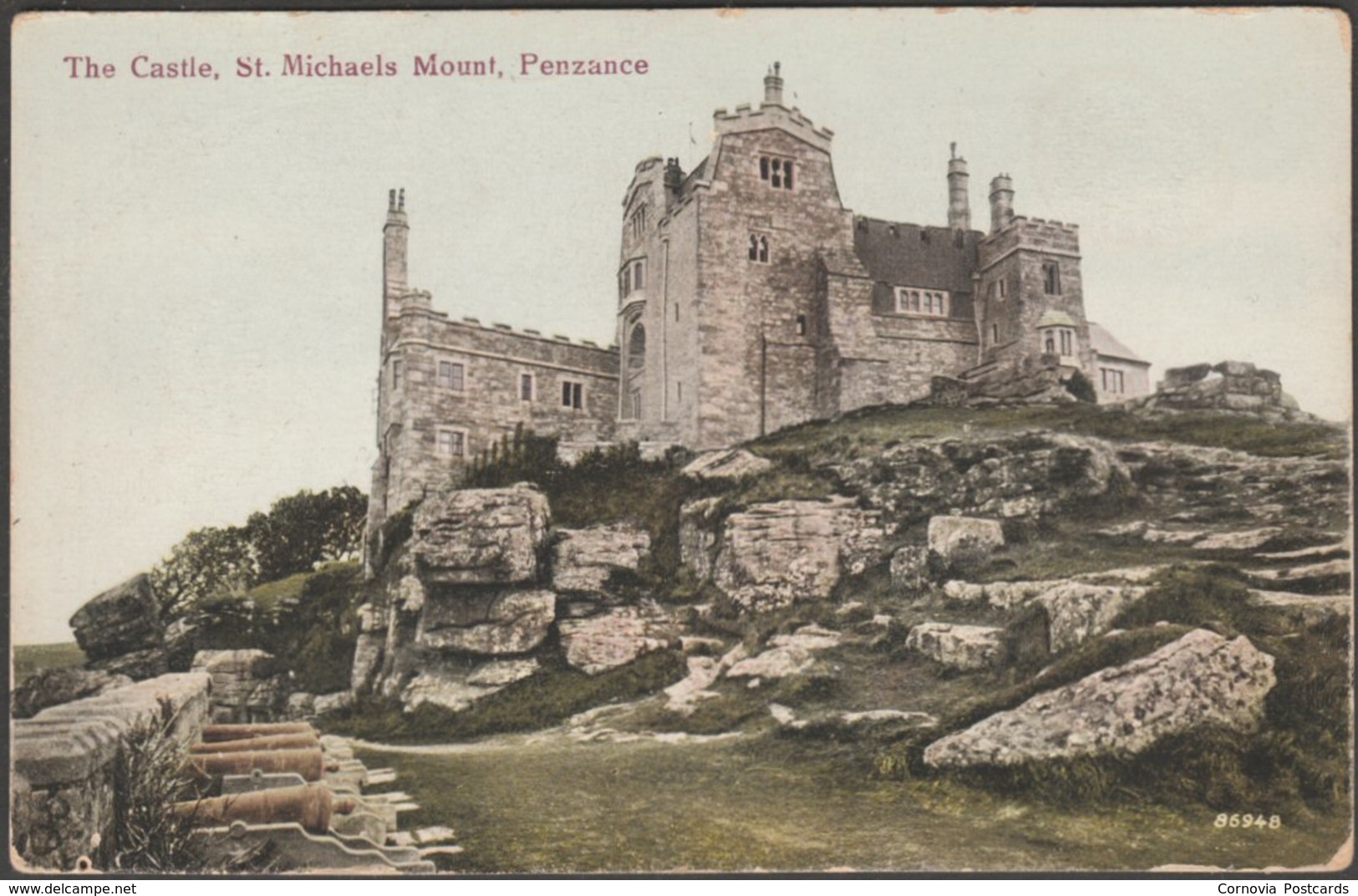 The Castle, St Michael's Mount, Penzance, Cornwall, C.1910s - Postcard - St Michael's Mount