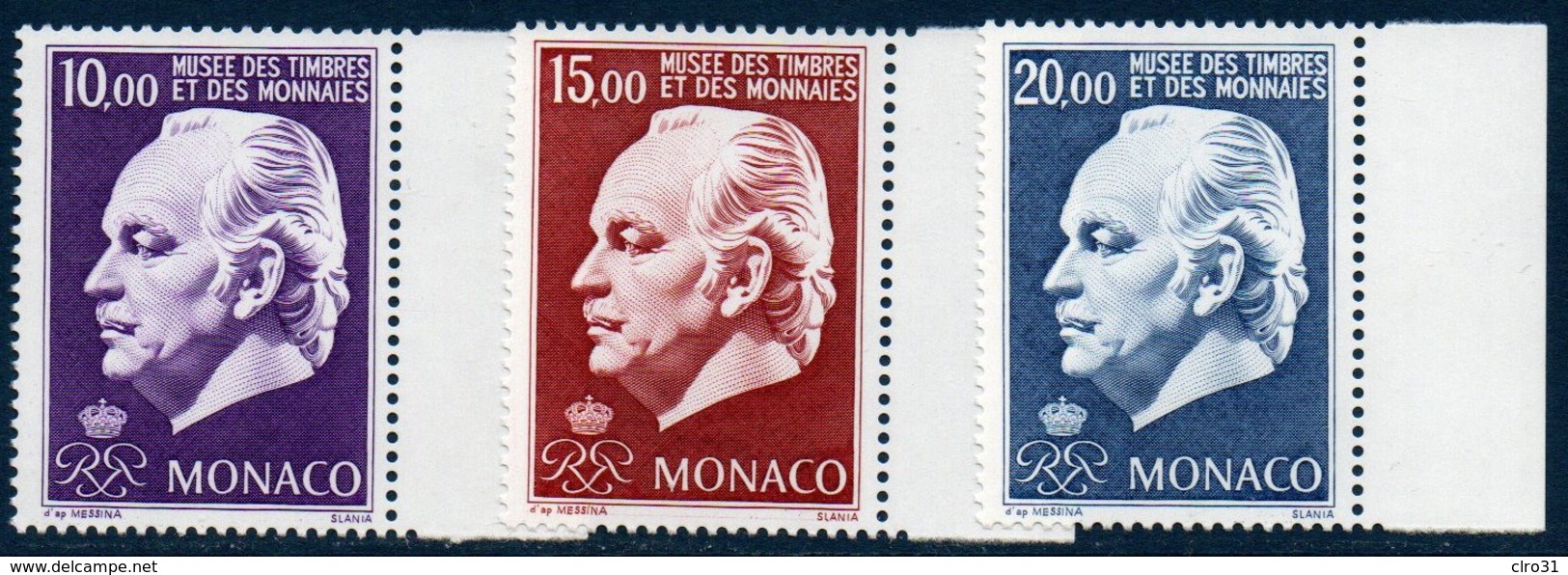 MON 1996  Hommage Au Prince Rainier  N° YT 2033-2035 ** MNH   Bord De Feuille - Neufs