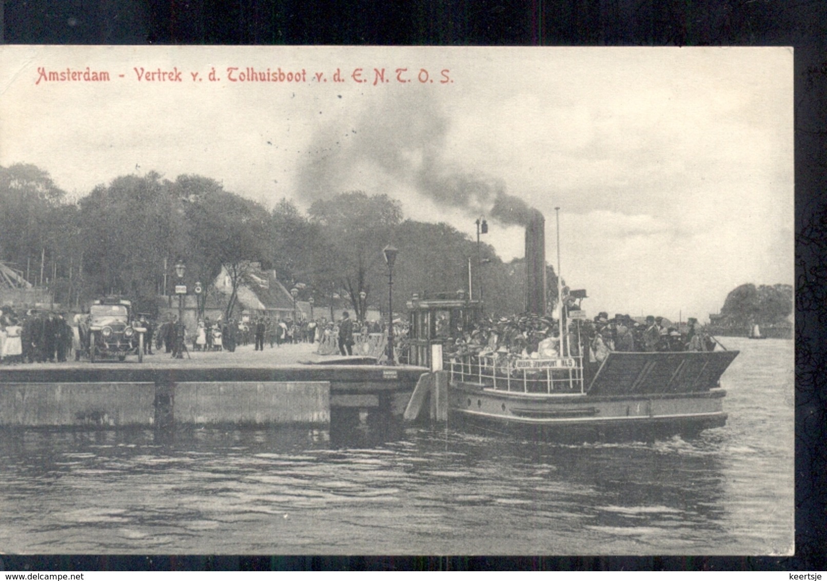 Amsterdam - Tolhuisboot V D E N T O S - Schip - 1913 - Amsterdam