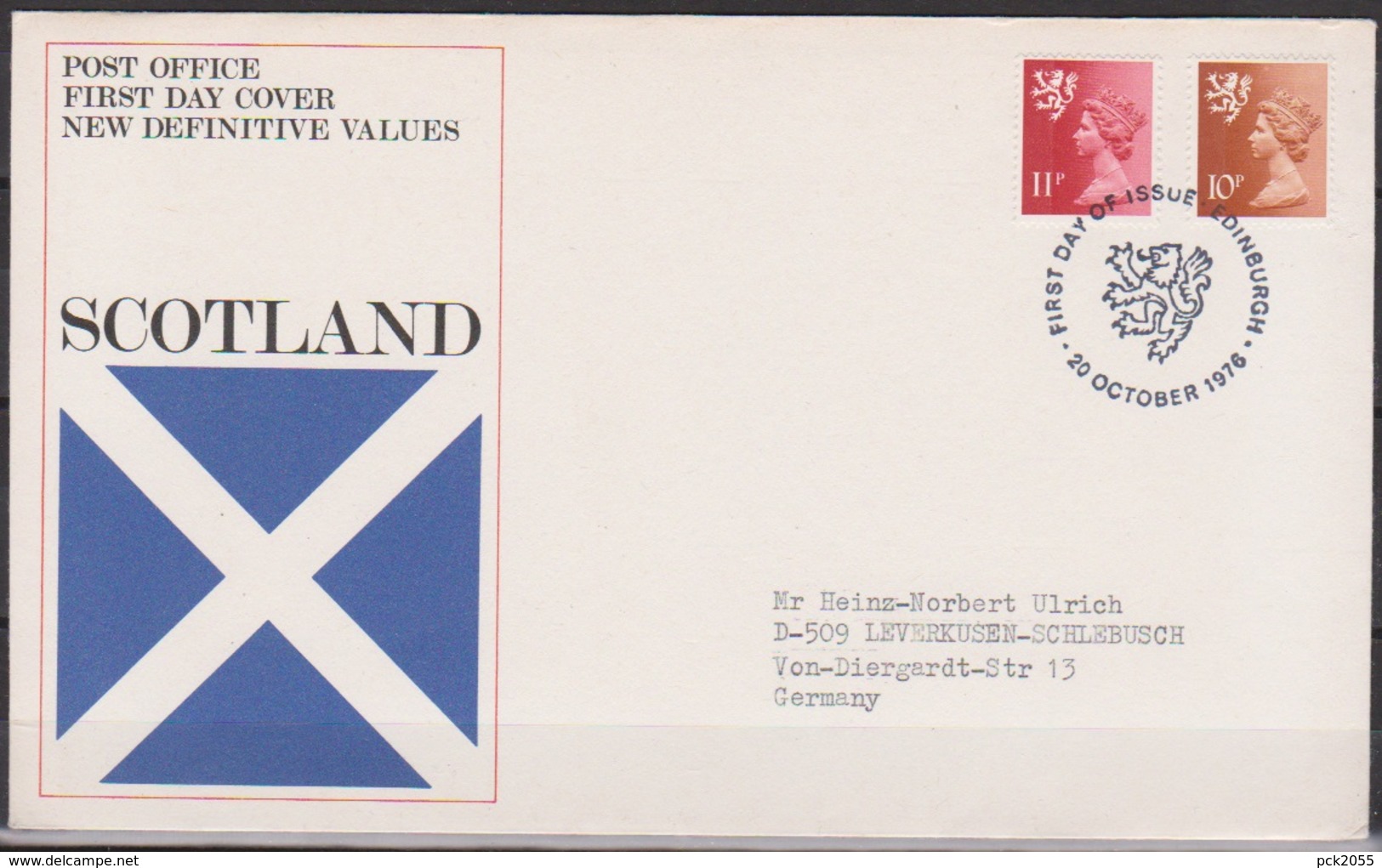 Schottland 1976 MiNr.24 - 25 FDC  Königin Elizabeth II. ( D 5253 )günstige Versandkosten - Scotland