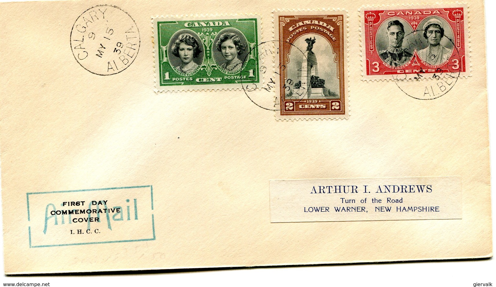 CANADA 1939 FDC Royal Visit.BARGAIN.!! - ....-1951