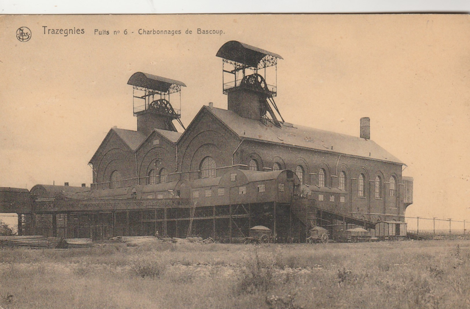 Trazegnies ,  Puits  N° 6 ,   Charbonnages De Bascoup - Courcelles