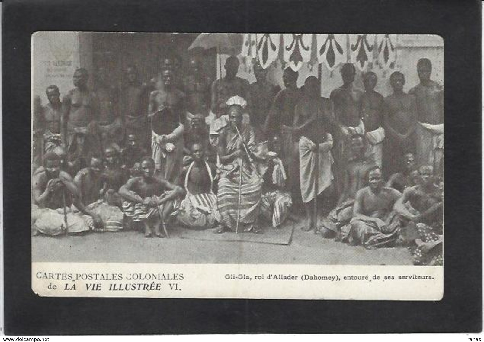 CPA DAHOMEY Afrique Noire Roi D'Allader Type Ethnic Non Circulé - Dahomey