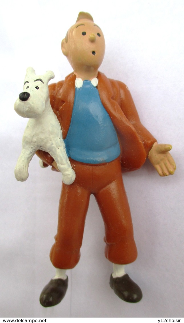 FIGURINE TINTIN ET MILOU HERGE CE 2 1994 TL PLASTOY - Tim & Struppi