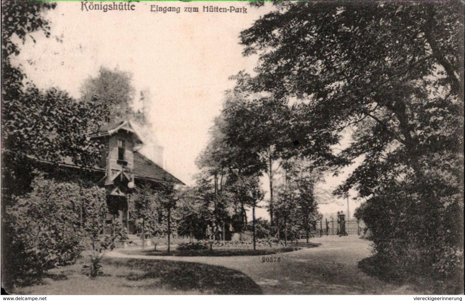 ! Alte Ansichtskarte Königshütte, Park, Schlesien, 1907, Chropaczow - Schlesien