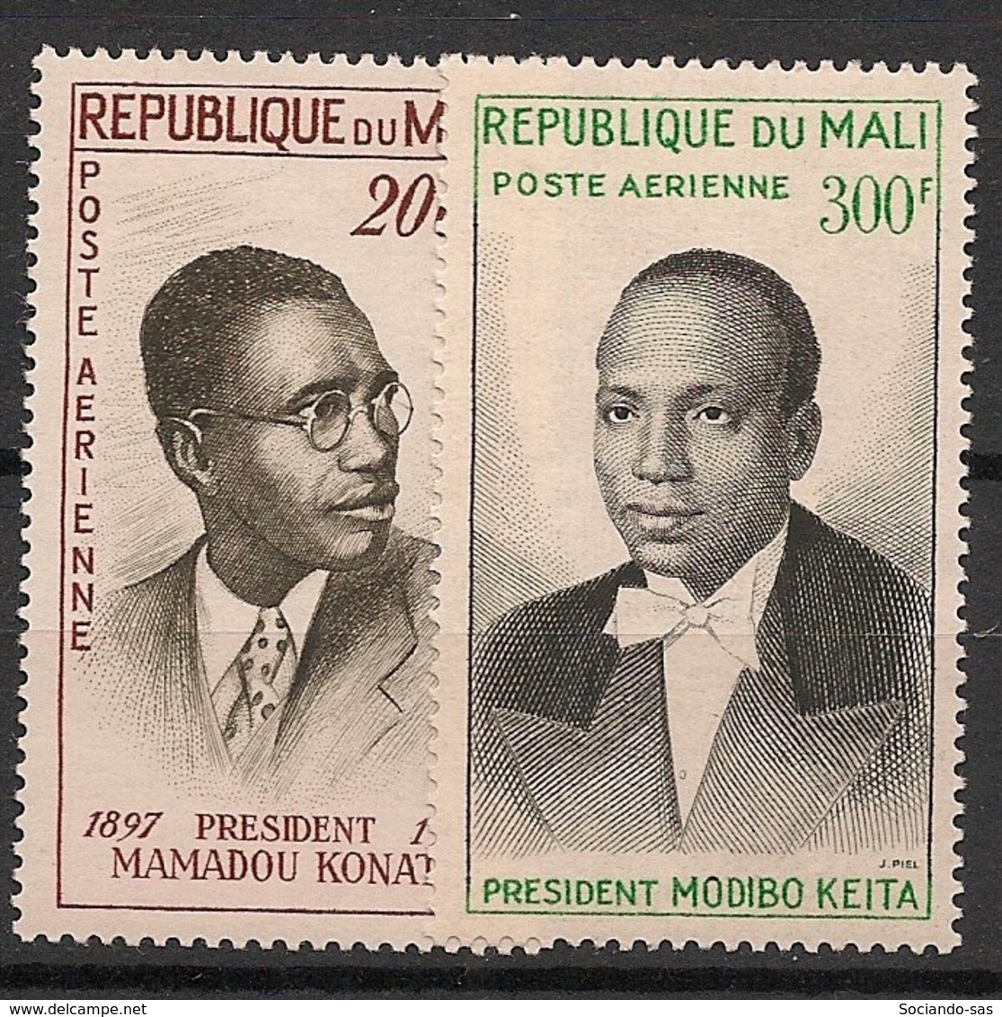 Mali - 1961 - Poste Aérienne PA N°Yv. 9 à 10 - Présidents Maliens - Neuf Luxe ** / MNH / Postfrisch - Mali (1959-...)