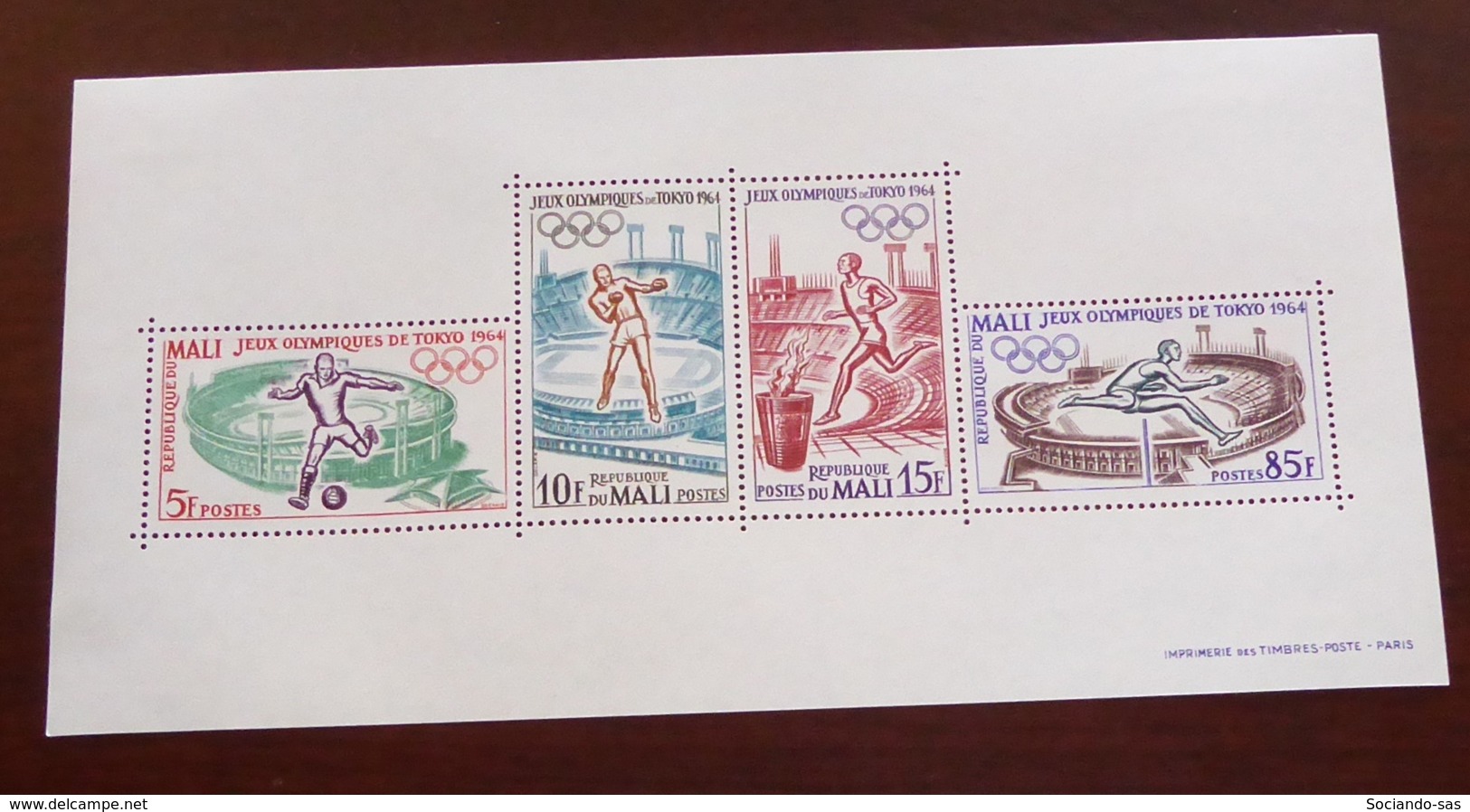 Mali - 1964 - Bloc Feuillet BF N°Yv. 2 - Olympics / Tokyo - Neuf Luxe ** / MNH / Postfrisch - Summer 1964: Tokyo