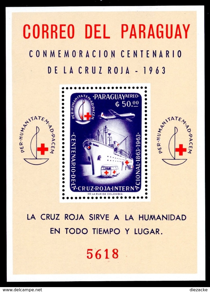 Paraguay MiNr. Block 52 Postfrisch MNH Rotes Kreuz (R5767 - Paraguay