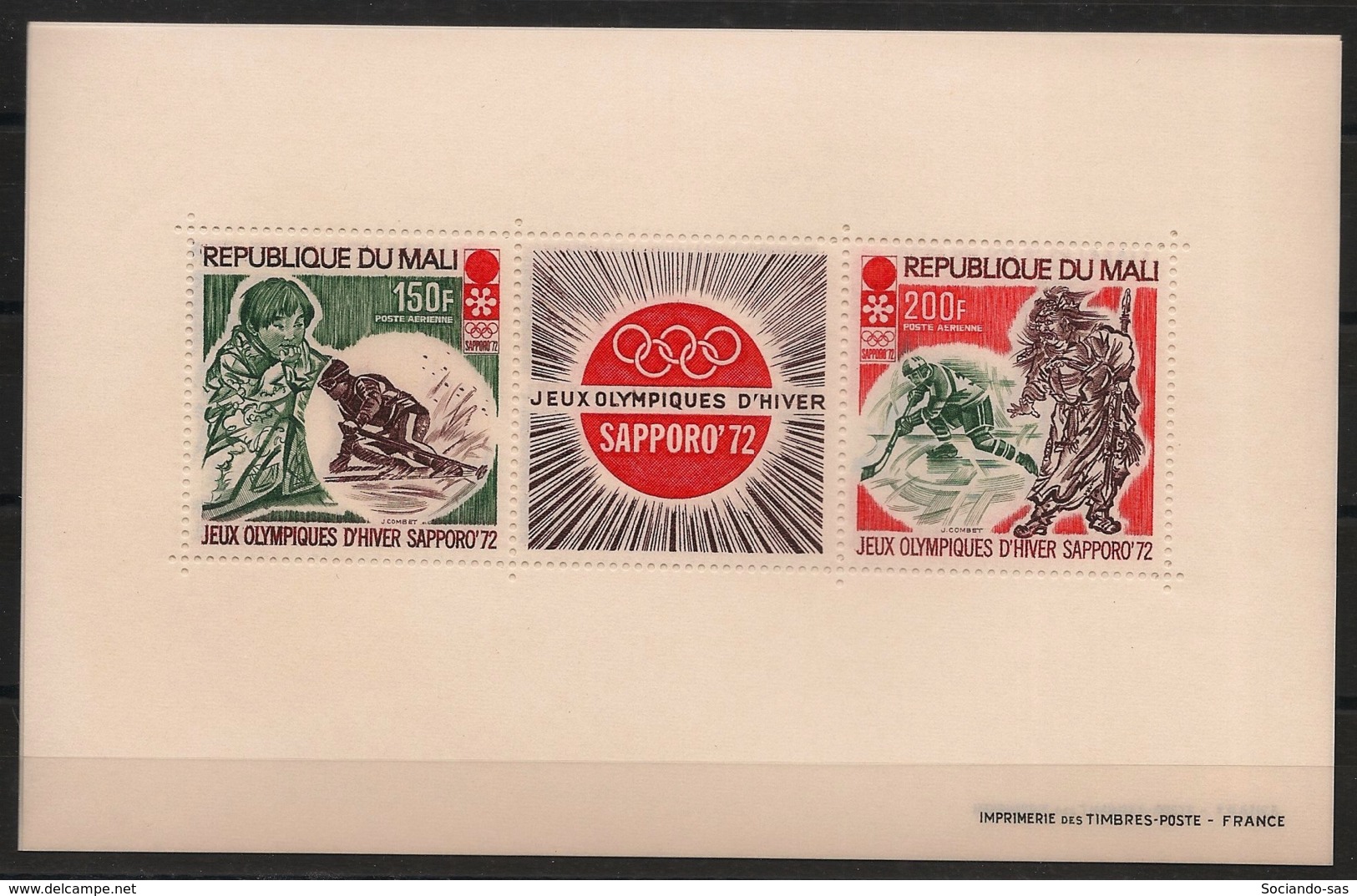 Mali - 1972 - Bloc Feuillet BF N°Yv. 5 - Olympics / Sapporo - Neuf Luxe ** / MNH / Postfrisch - Malí (1959-...)