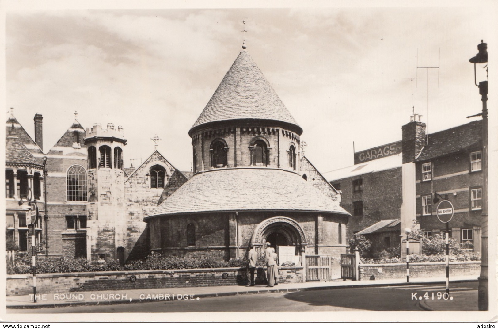 CAMBRIDGE - The Round Church, Gel.m.Sondermarke 1958 - Cambridge