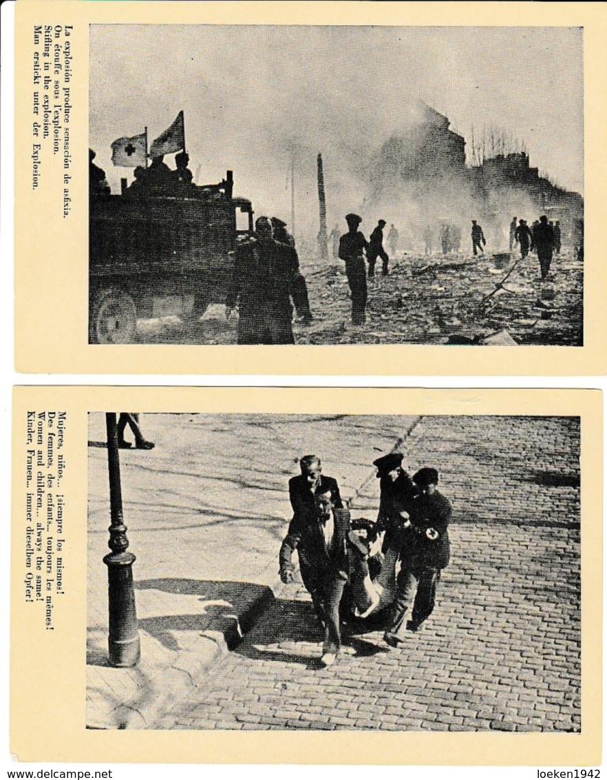 1938 GUERRE CIVILE 15 Photos GENERALITE DE CATALOGNE Dans Enveloppe ELA51 - Documenti Storici