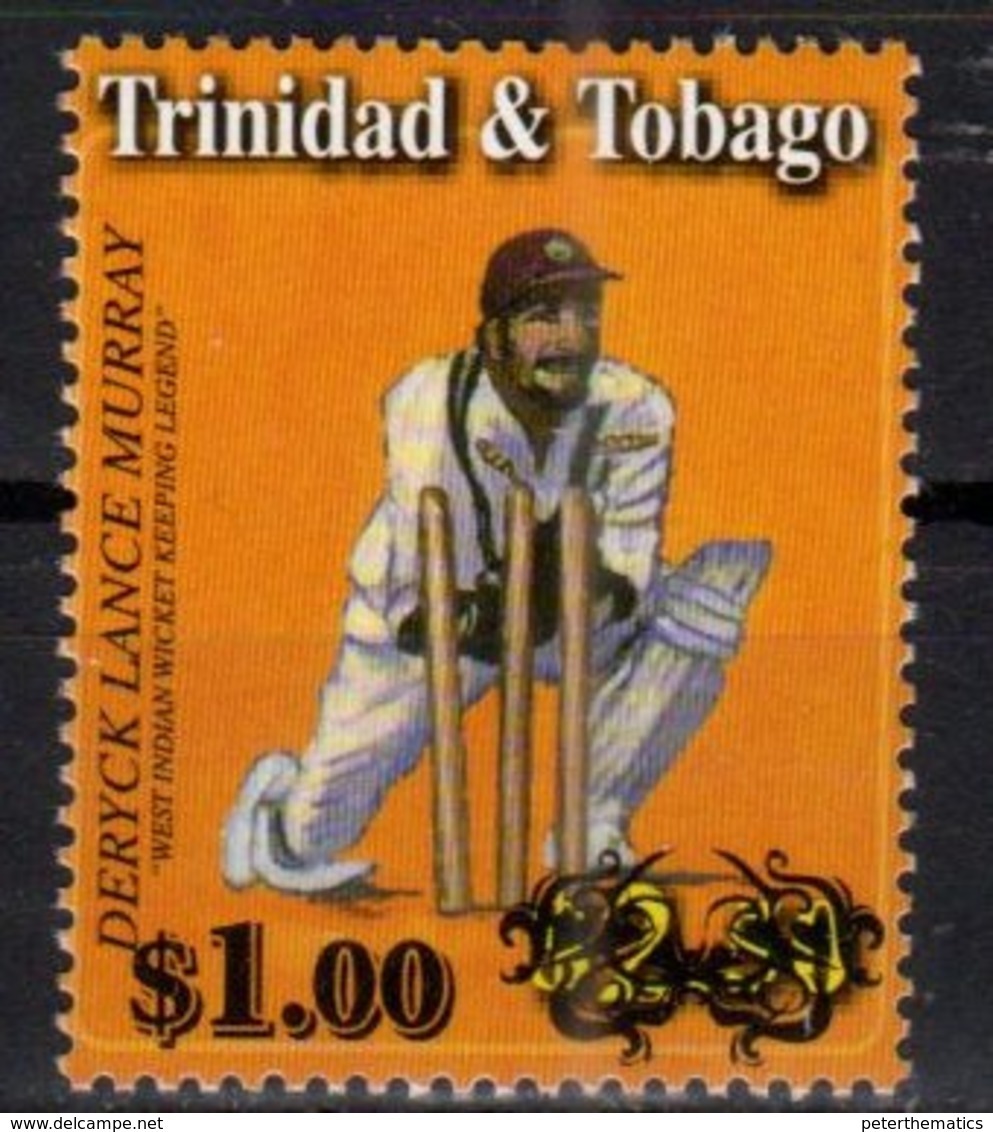 TRINIDAD  AND TOBAGO,MNH,SPORTS, CRICKET, , OVERPRINT, 1v - Cricket