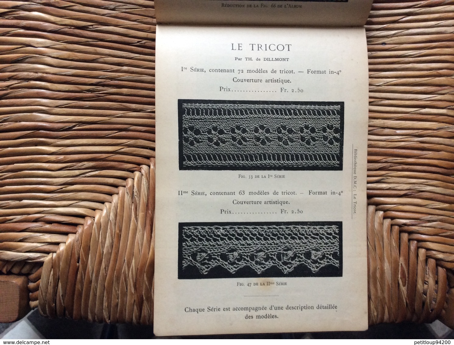 ALPHABET DE LA BRODEUSE Lettres,Chjffres,Monogrammes et Ornements BIBLIOTHÈQUE D.M.C  TH. de Dillmont ÉDITEUR  Dornach