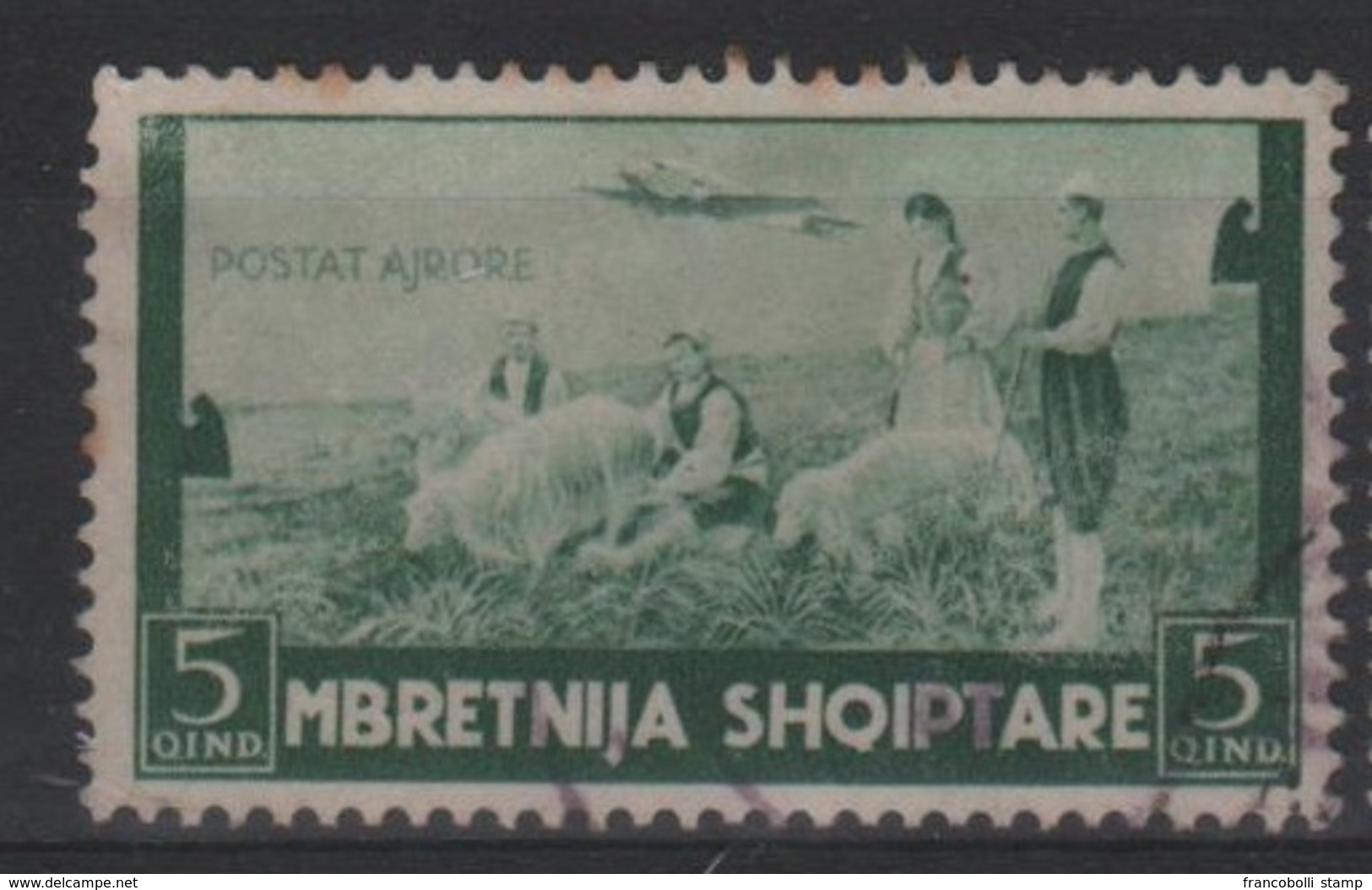 1942 Occupazione Albania Effige Vittorio Emanuele US - Albania