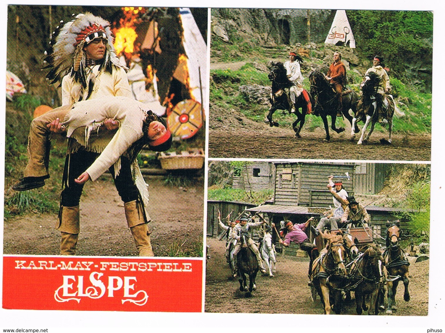 D-9394   ELSPE : Karl-May Festspiele ( Winnetou, Old Shatterhand, Indians) - Lennestadt