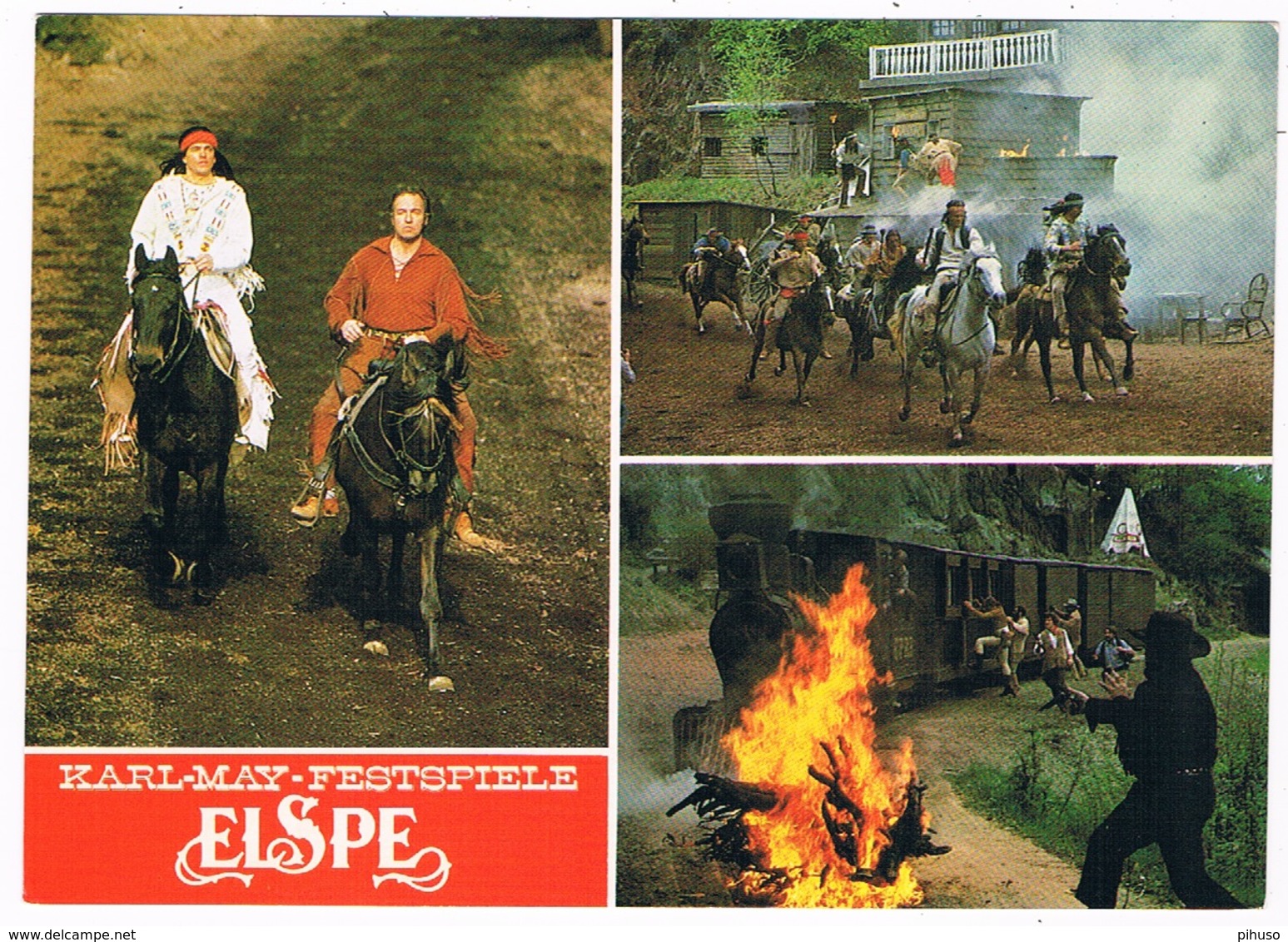 D-9395   ELSPE : Karl-May Festspiele ( Winnetou, Old Shatterhand, Indians) - Lennestadt