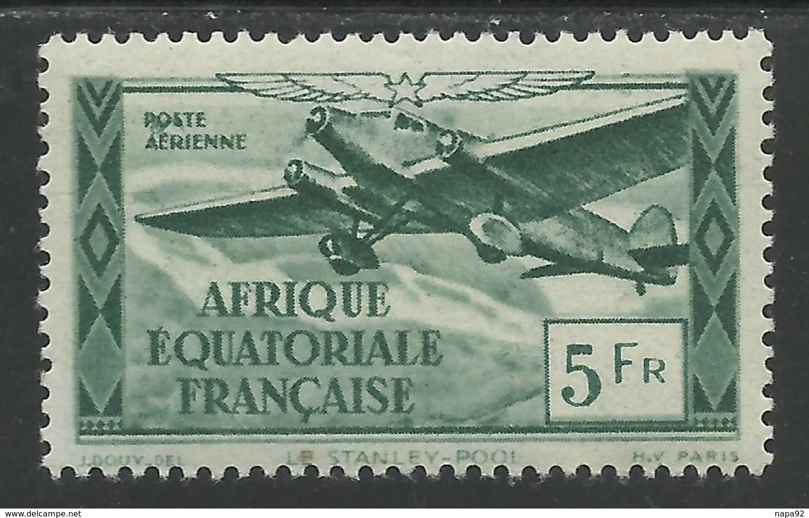 AFRIQUE EQUATORIALE FRANCAISE - AEF - A.E.F. - 1944 - YT PA 35** - Neufs