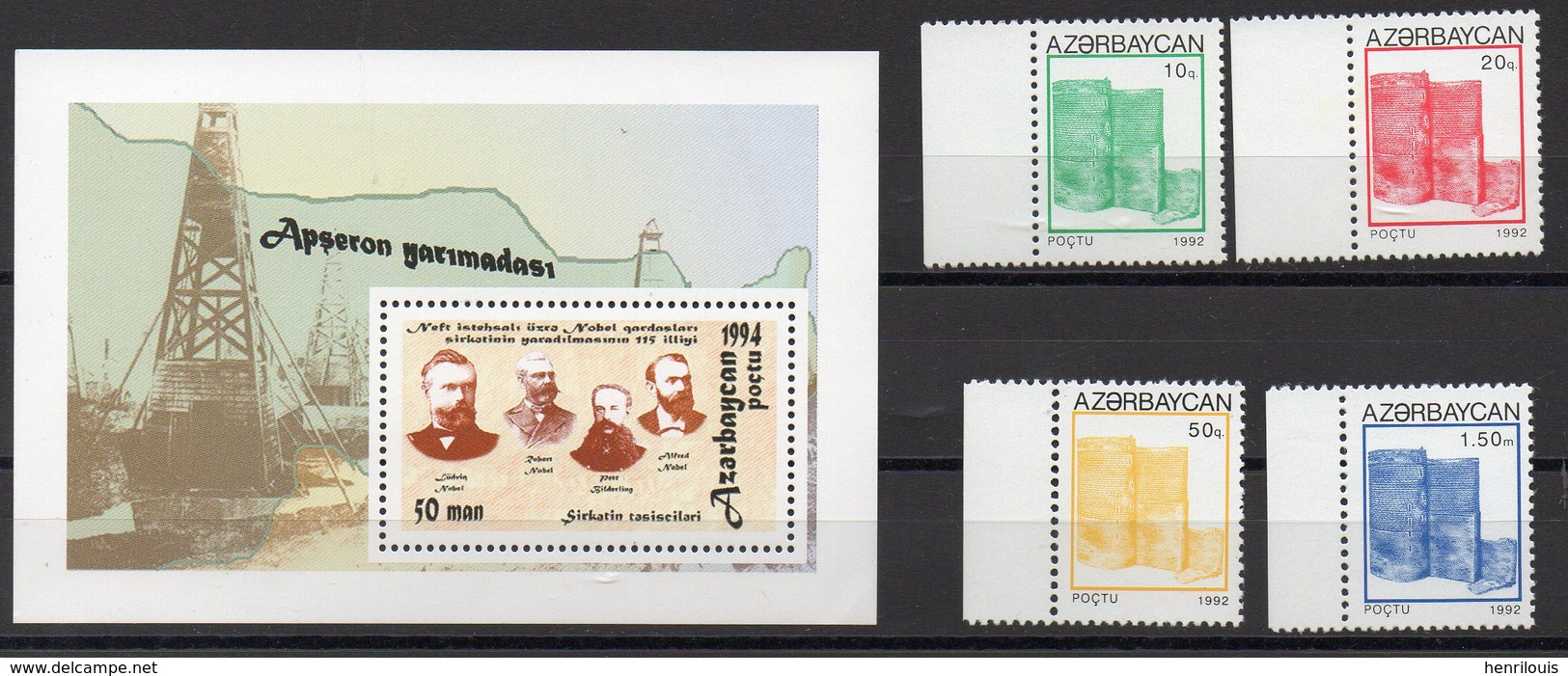 AZERBAIDJAN Timbres Neufs ** De 1992-1994  ( Ref 6406 ) - Azerbaïjan