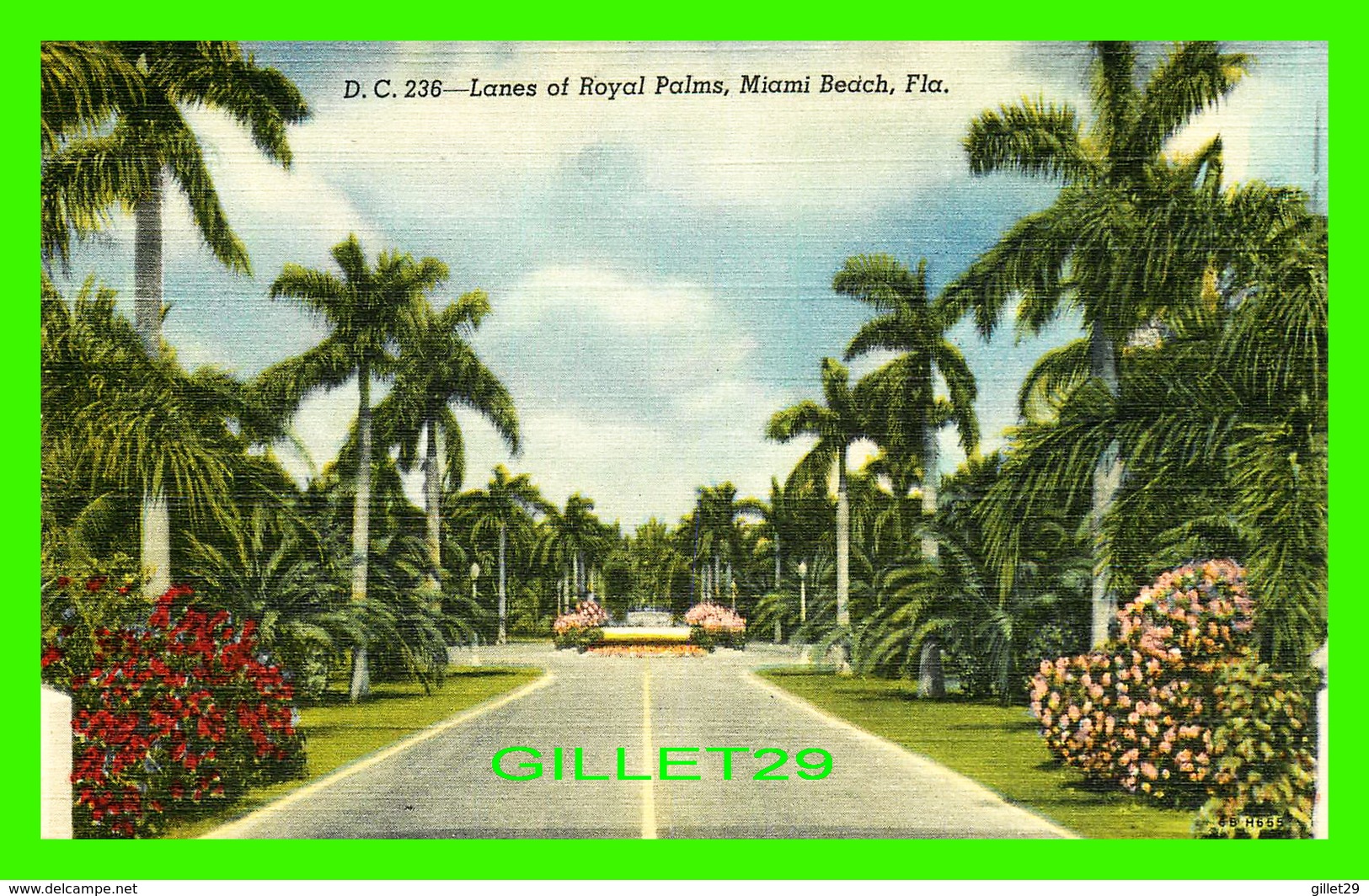 MIAMI BEACH, FL - LANES OF ROYAL PALMS - DADE COUNTY NEWSDEALERS SUPPLY CO - D. C. - - Miami Beach