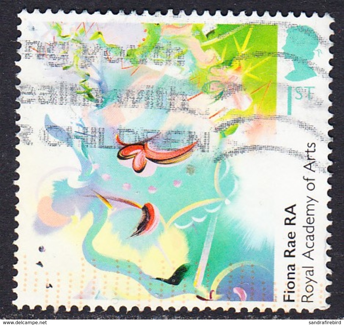 2018 GB  250th Anniversary Of The Royal Academy Of Arts  - "Queen Of The Sky", By Fiona Rae RA  1st  Used - Used Stamps