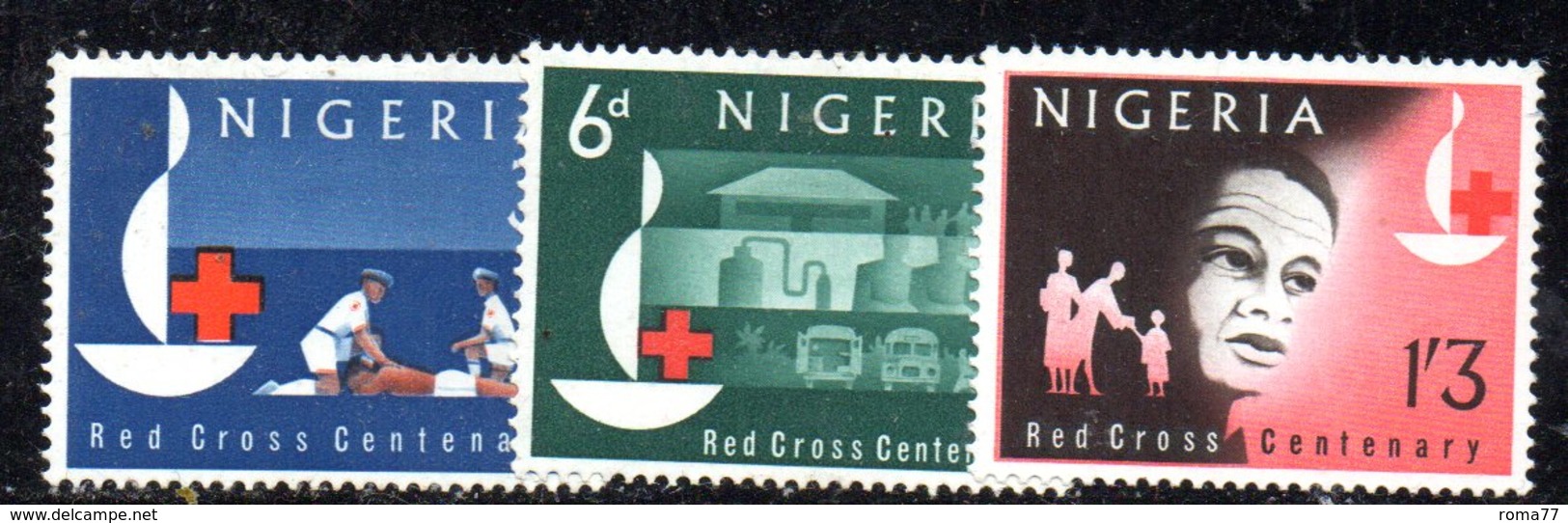 APR762 - NIGERIA 1963 , Yvert  N. 141/145 *** (2380A). Croce Rossa Red Cross - Nigeria (...-1960)