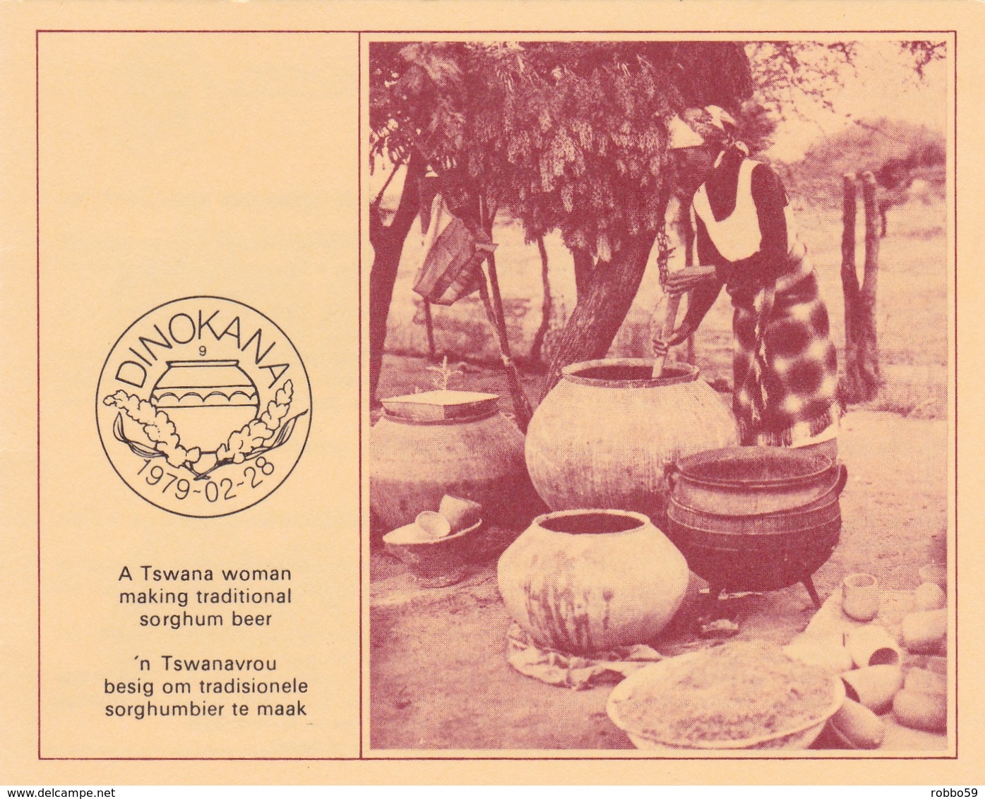 Bophuthatswana 1979 Sorghum Beer Set Collectors Sheet First Day Of Issue - Bophuthatswana