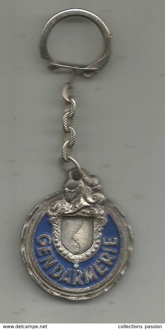 Porte Clefs , Clés, Escadron Motocycliste De La Garde Républicaine De Paris ,Gendarmerie , 2 Scans ,frais Fr 1.95 E - Schlüsselanhänger