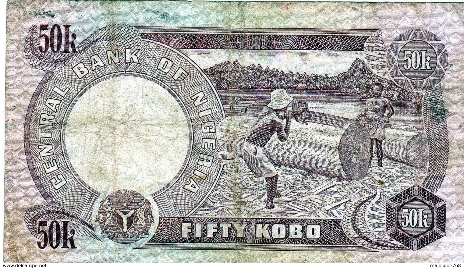 Billet Du Nigeria De 50 Kobo Non Daté (1973-78) Signature 1 - En T B- - Nigeria