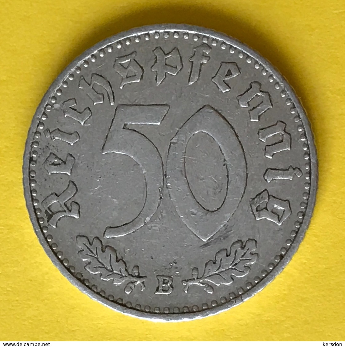 Pièce De 50 Reichspfennig En Alu De 1939 - 50 Reichspfennig