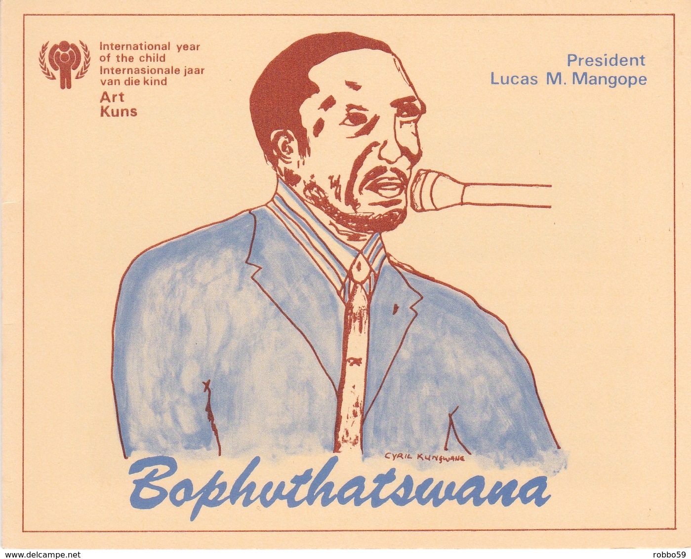 Bophuthatswana 1979 International Year Of The Child Set Collectors Sheet First Day Of Issue - Bofutatsuana