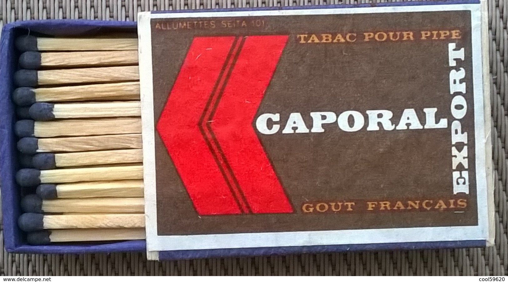 Publicitaire Pour Le Tabac Français Pour Pipe: Caporal - Boites D'allumettes