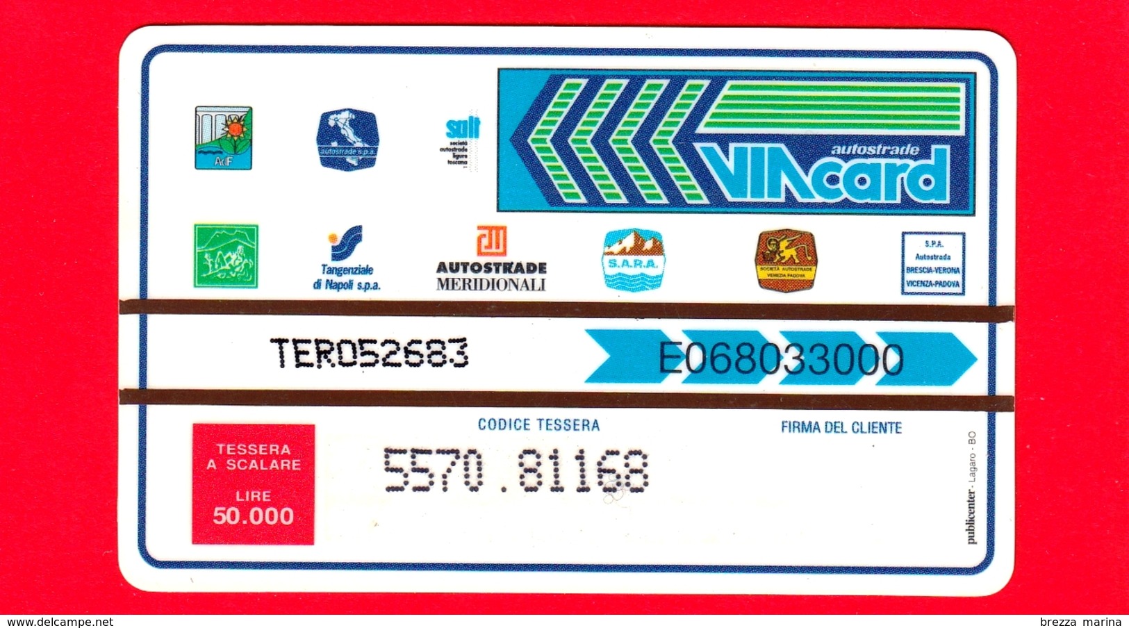 VIACARD - Pubblicitarie - Terra Di Siena - Tramonto - Tessera N. 317 - 50.000 - Pub - 06.1998 - Altri & Non Classificati