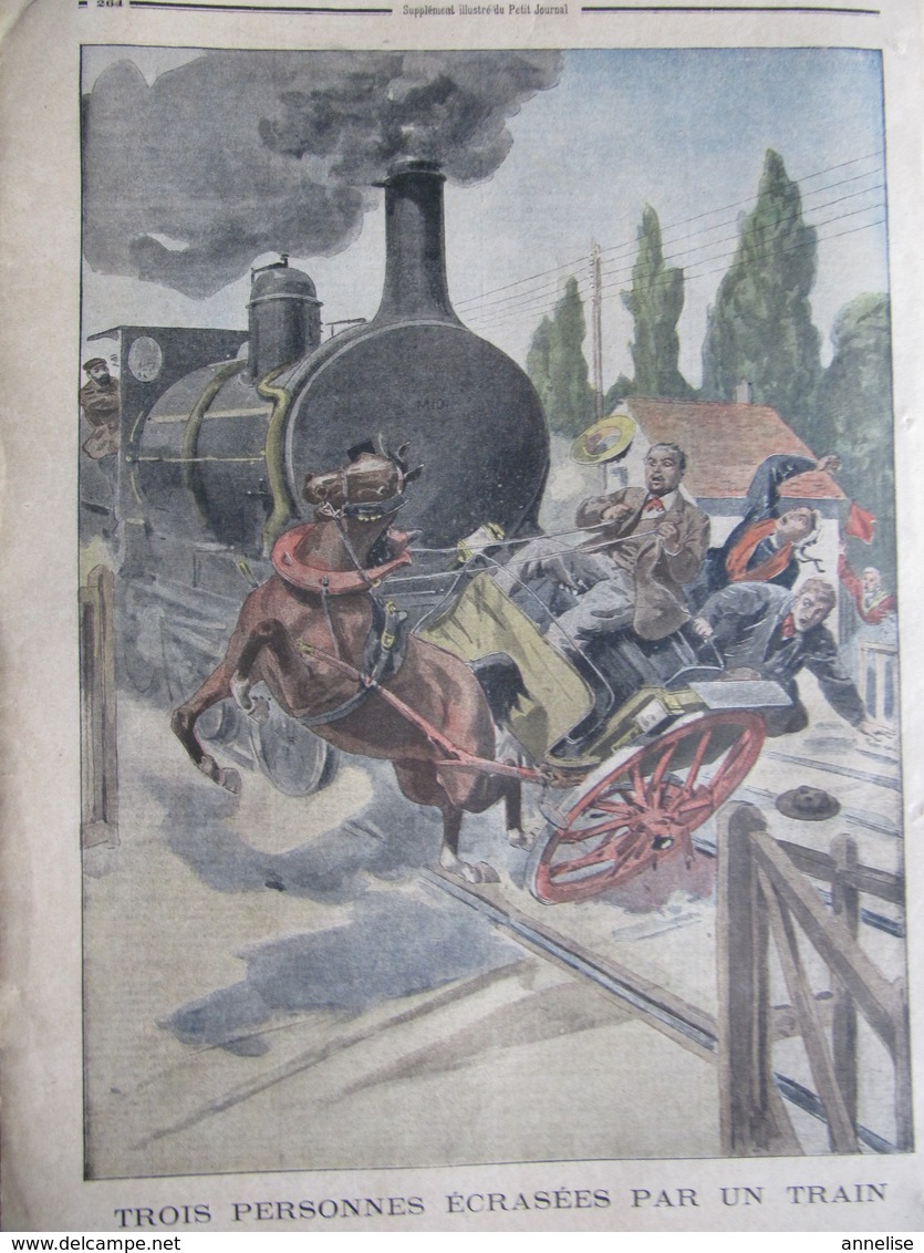 Le Petit Journal N° 561 Amiral Gervais Force Navale / Accident Ferroviaire Locomotive 64 Berenx Orthez 18 Août 1901 - Le Petit Journal