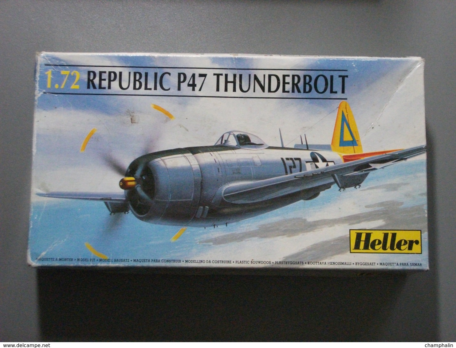 Maquette Plastique - Avion Republic P47 Thunderbolt Au 1/72 - Heller N°80267 - Avions