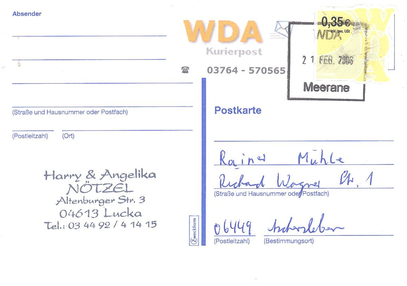 WDA  Kurierpost - Posta Privata & Locale