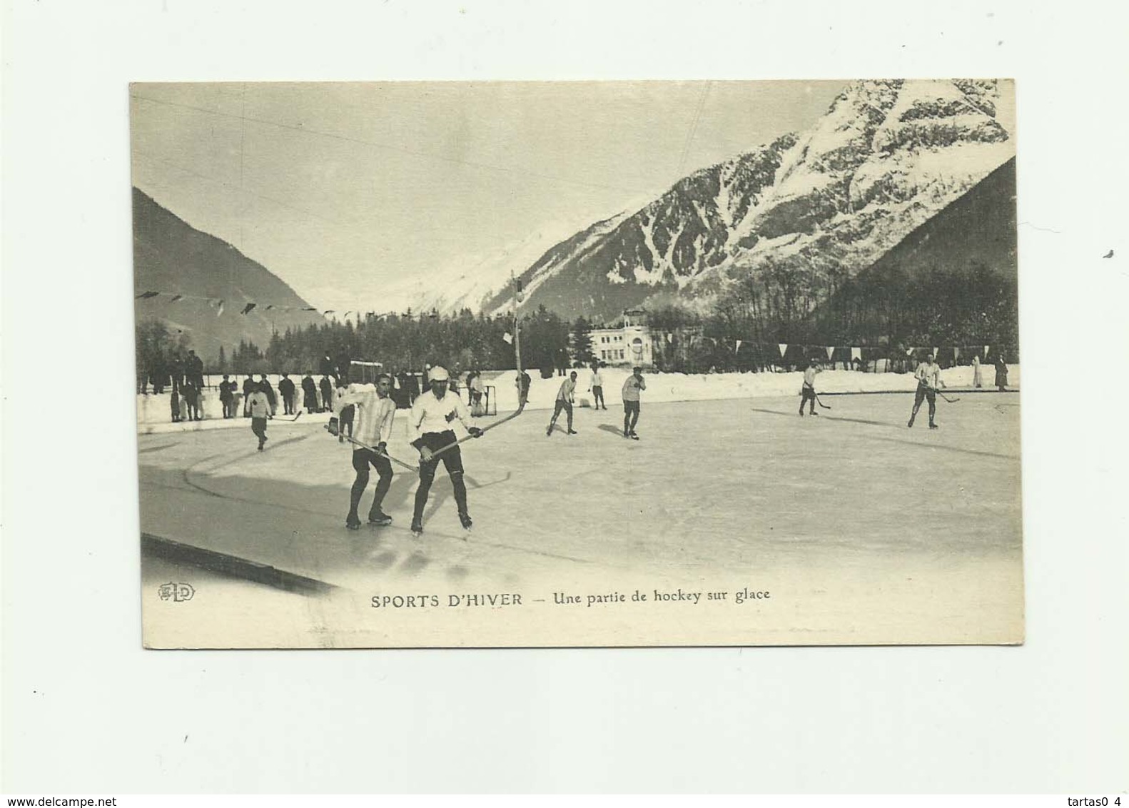 SPORT - D'HIVER - Une Partie De Hockey Sur Glace Animé Bon état - Deportes De Invierno