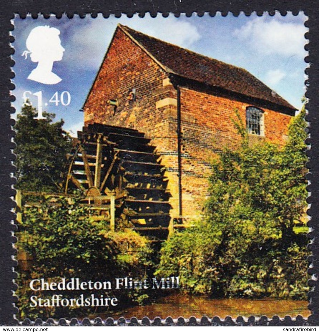 2017 GB   Wind And Watermills - Cheddleton Flint Mill, Staffordshire £1.40  Used - Used Stamps