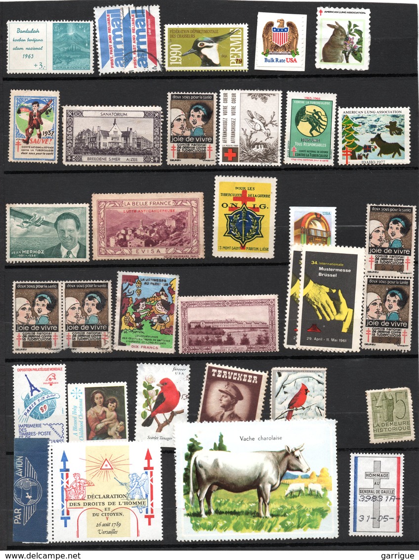 Très Gros Ensemble De Vignettes Du Monde Entier - Lots & Kiloware (mixtures) - Min. 1000 Stamps