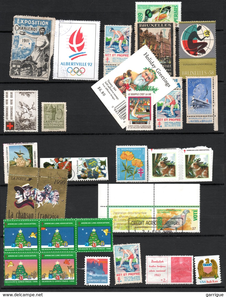 Très Gros Ensemble De Vignettes Du Monde Entier - Lots & Kiloware (mixtures) - Min. 1000 Stamps